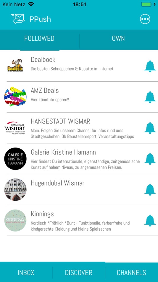 #3. PPush Push Notification App (iOS) Podle: PPush GmbH