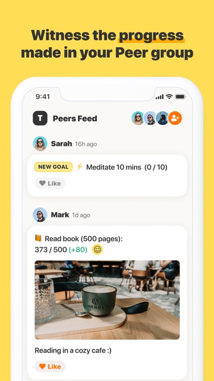 WithPeers - Goals Habit Share screenshot-3