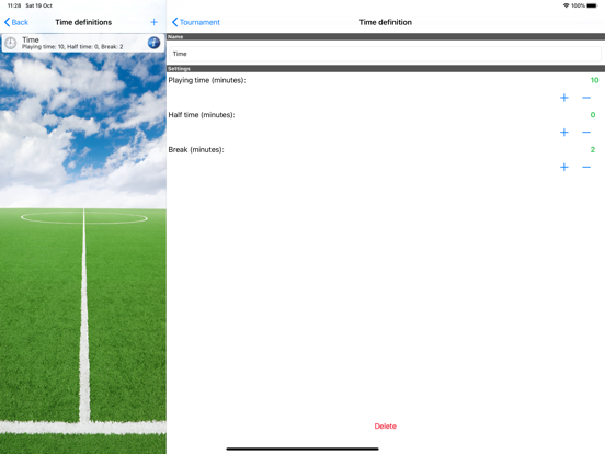 Tournament Soccer Pro iPad screenshot 5 - Sports app