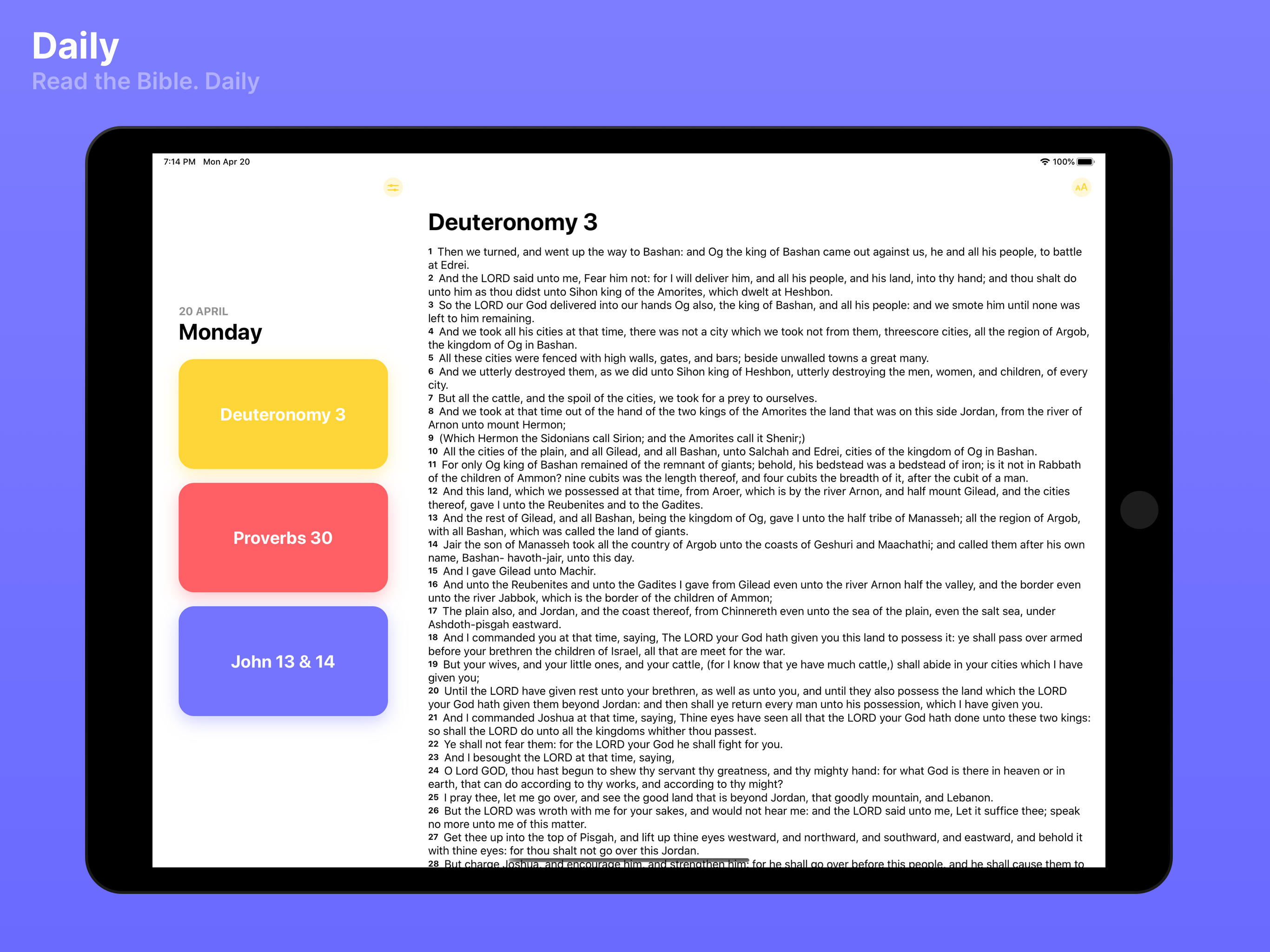 Daily: Bible Reading