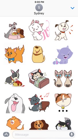 Disney Stickers: Cats and Dogsのおすすめ画像2