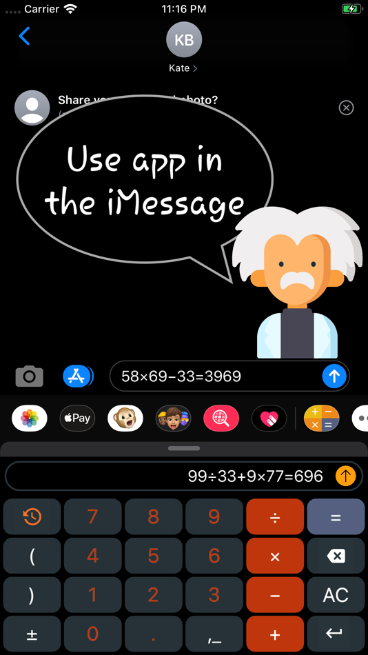 #4. Calcvier - Keyboard Calculator (iOS) Podle: Sergei Shpygar