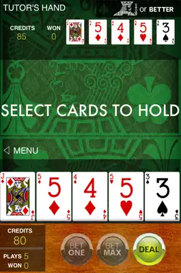 Game screenshot Video Poker Tutor apk