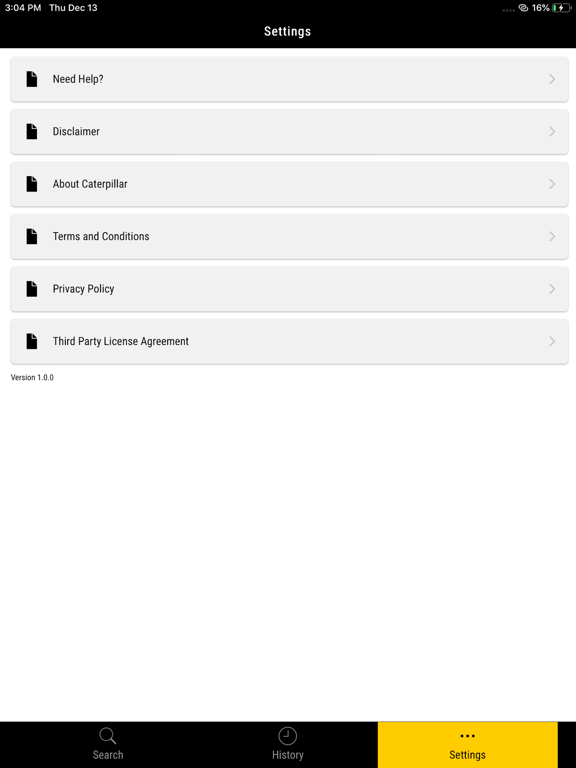 Cat® Emissions Compliance iPad screenshot 5 - Productivity app