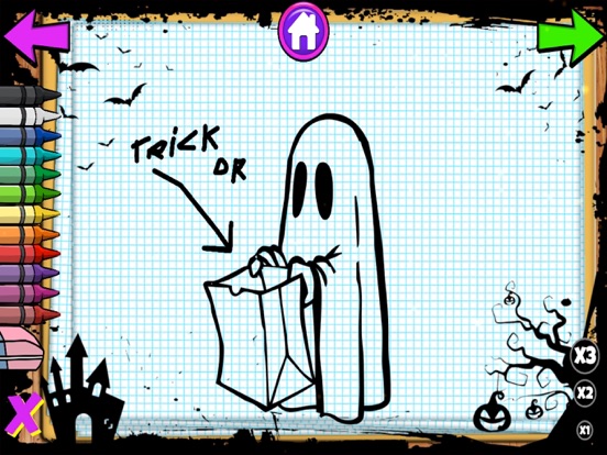 Color Objects Halloween iPad screenshot