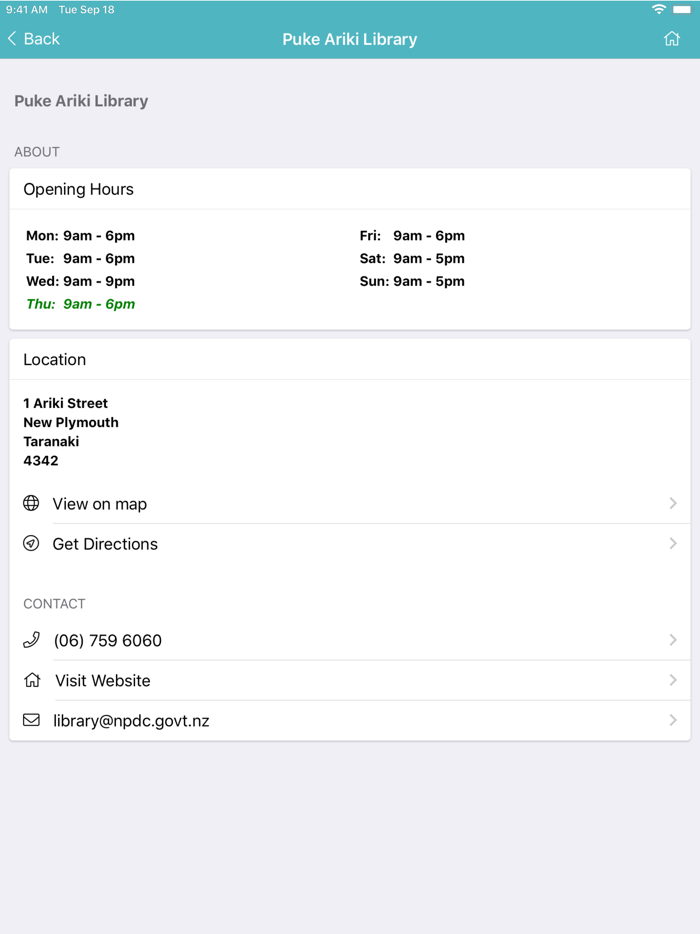 Puke Ariki Libraries