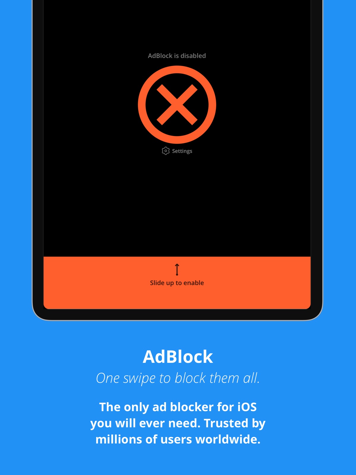 AdBlock ipad screenshot 1
