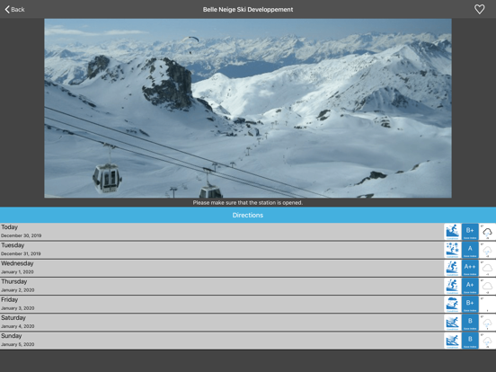 SkiCast iPad screenshot 4 - Weather app