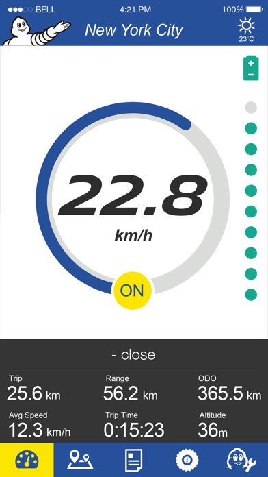 Michelin E-drive screenshot 2