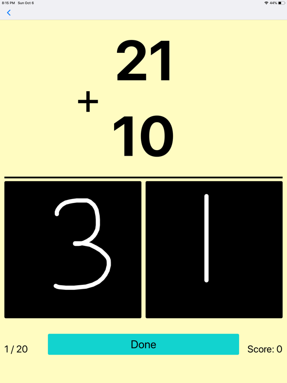 Number writing math 2nd grade iPad screenshot 3 - Education app