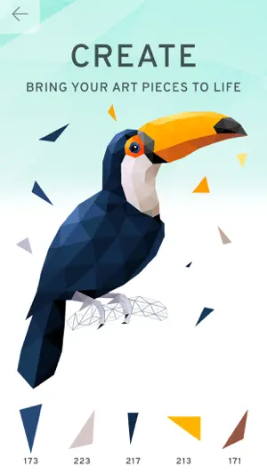 Poly Island: Coloring Art Book screenshot 1