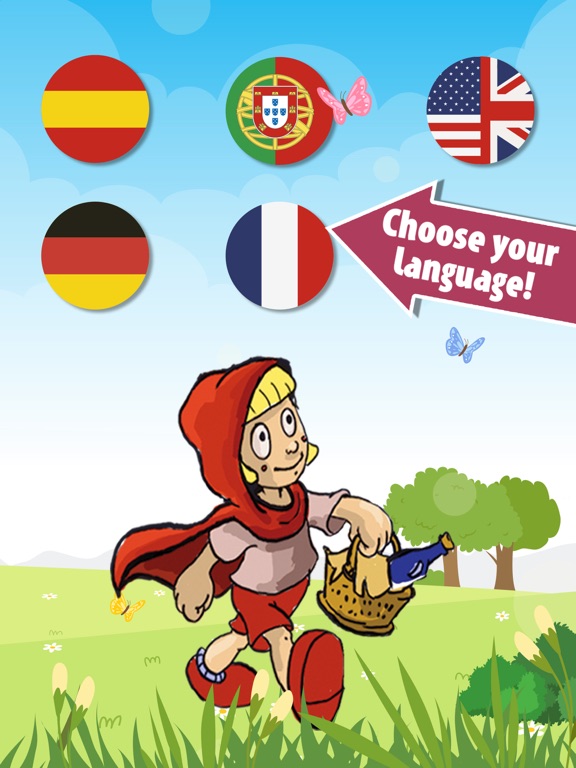 Little red riding hood tale iPad screenshot
