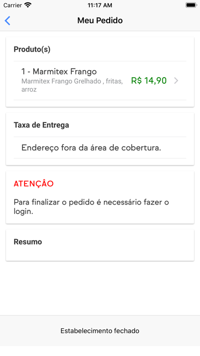 Restaurante Meninos Screenshot