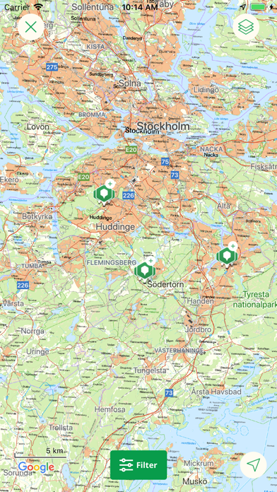 Huddinges Naturkarta Screenshot