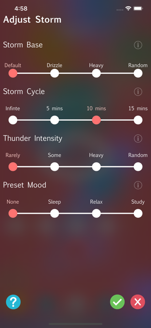 ‎Storm Rain Sounds Screenshot