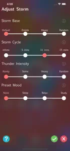 Storm Rain Sounds screenshot #3 for iPhone