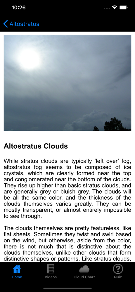 Types of Clouds screenshot 2