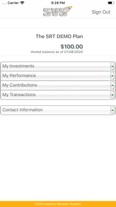 Screenshot #1 pour SVS - Stephens Value Systems