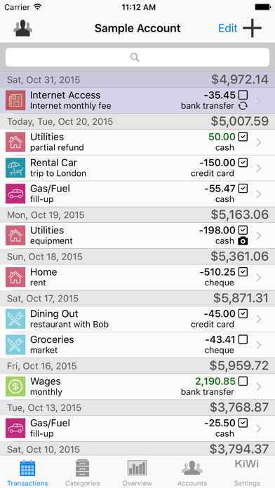 Visual Budget - Finances Screenshot