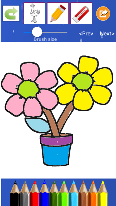 Screenshot #8 for Flower Coloring Drawing book