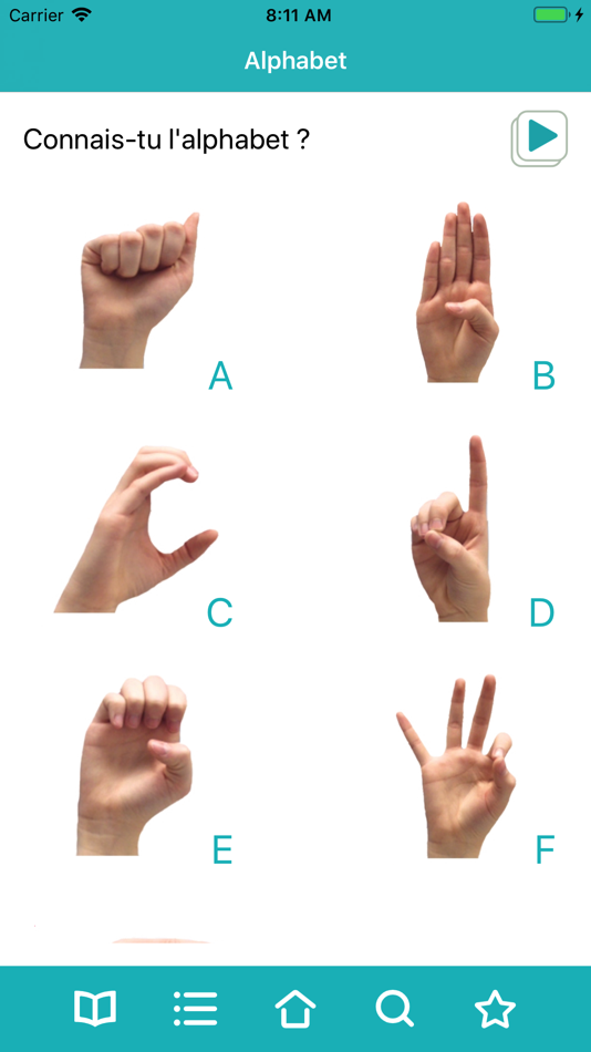 #8. DICO LSQ (iOS) 由: Regroupement des parents et amis des enfants sourds et malentendants franco-ontariens (RESO)