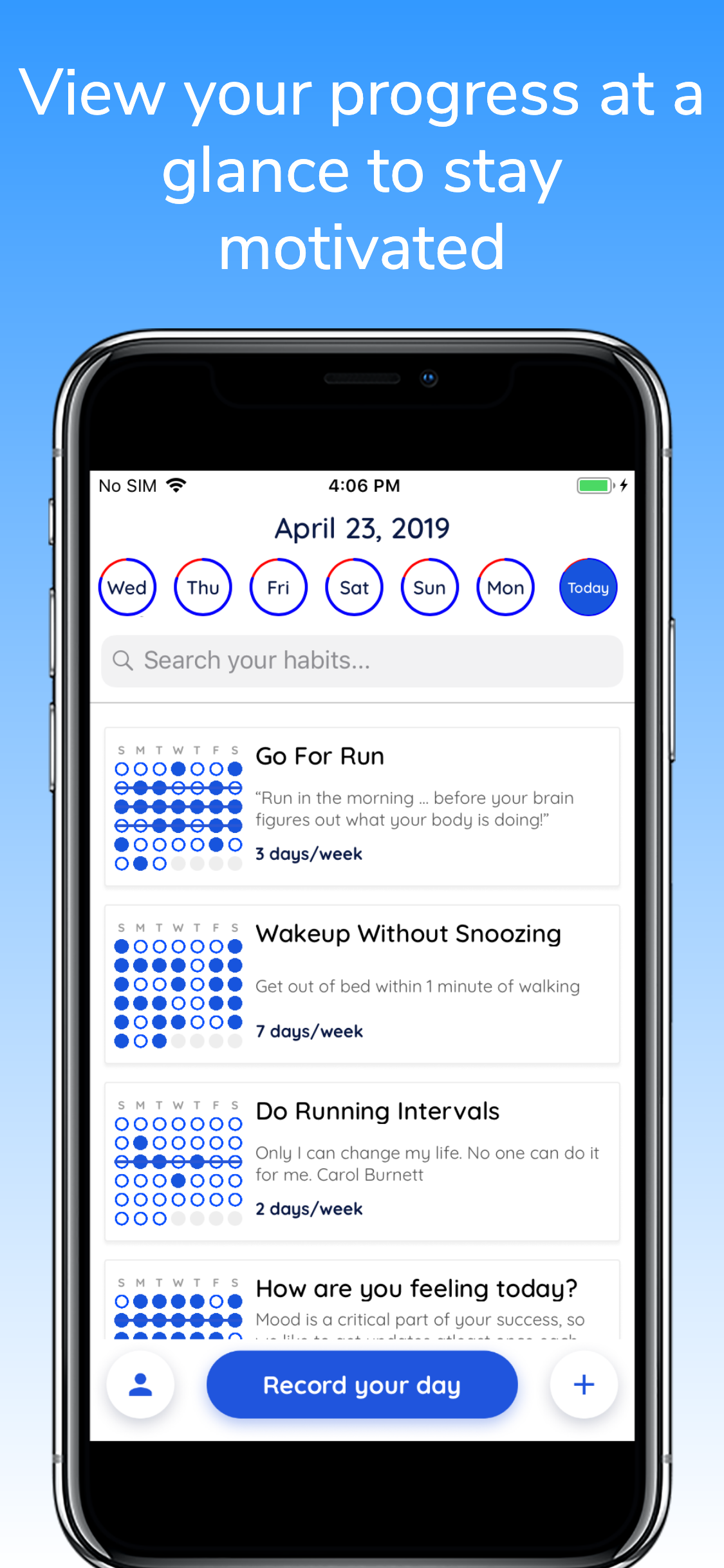 Build Habits Goal Tracking App screenshot 4