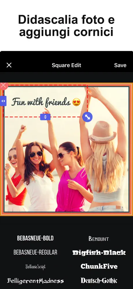 Redattore foto e video layout
