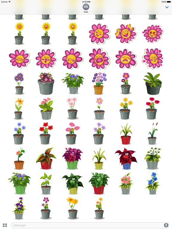 Screenshot #6 pour Flower Power Emoji Stickers