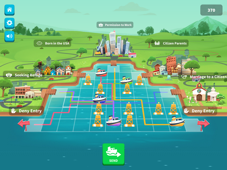 #3. Immigration Nation! (iOS) Podle: iCivics, Inc.