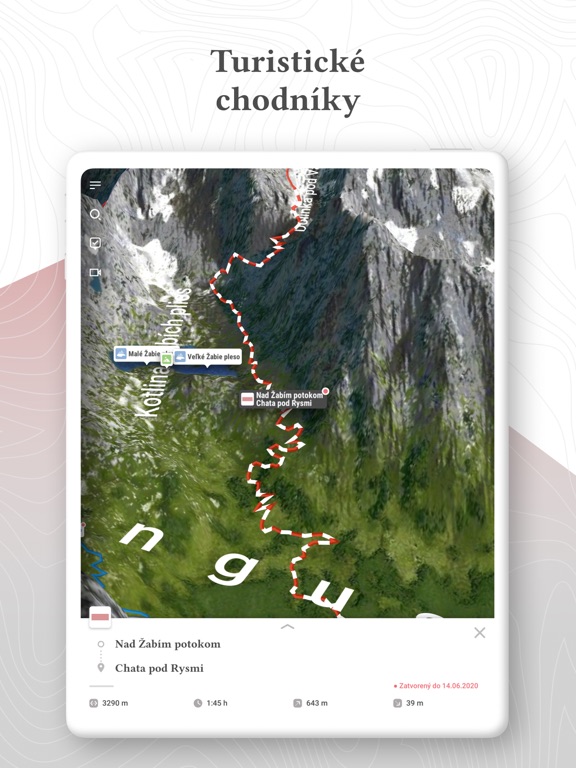 Zaži Tatry iPad screenshot 5 - Travel app