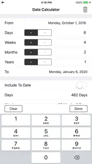 Date and Time Calculator Pro iphone bilder 1