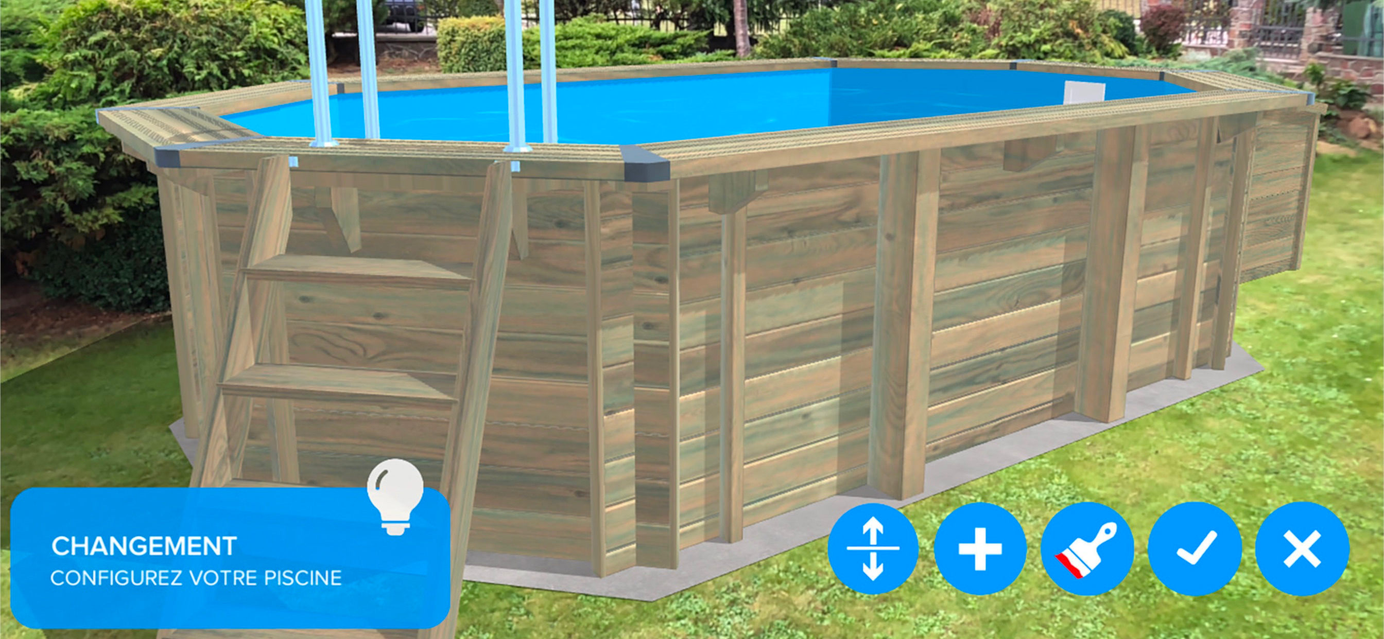 Piscine bois by Cash Piscines