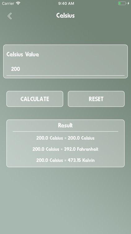 Temperature Calculate