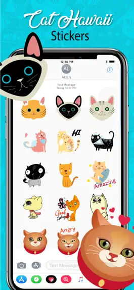Game screenshot Cat Hawaii Stickers apk