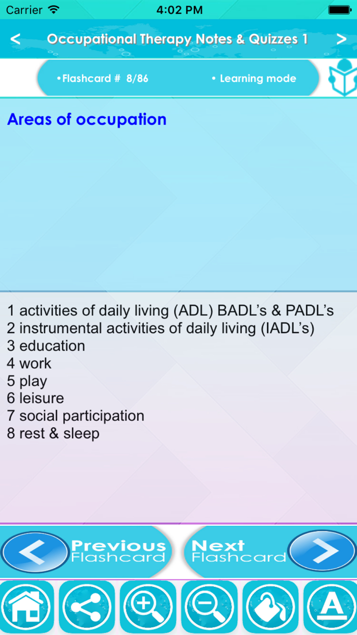 Occupational Therapy Exam Prep