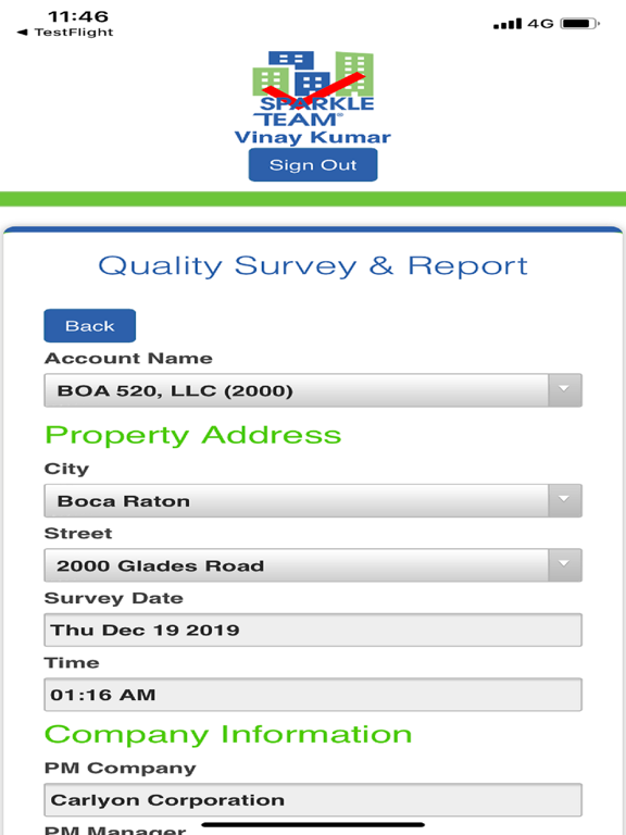 Screenshot #6 pour SparkleTeam Quality Survey