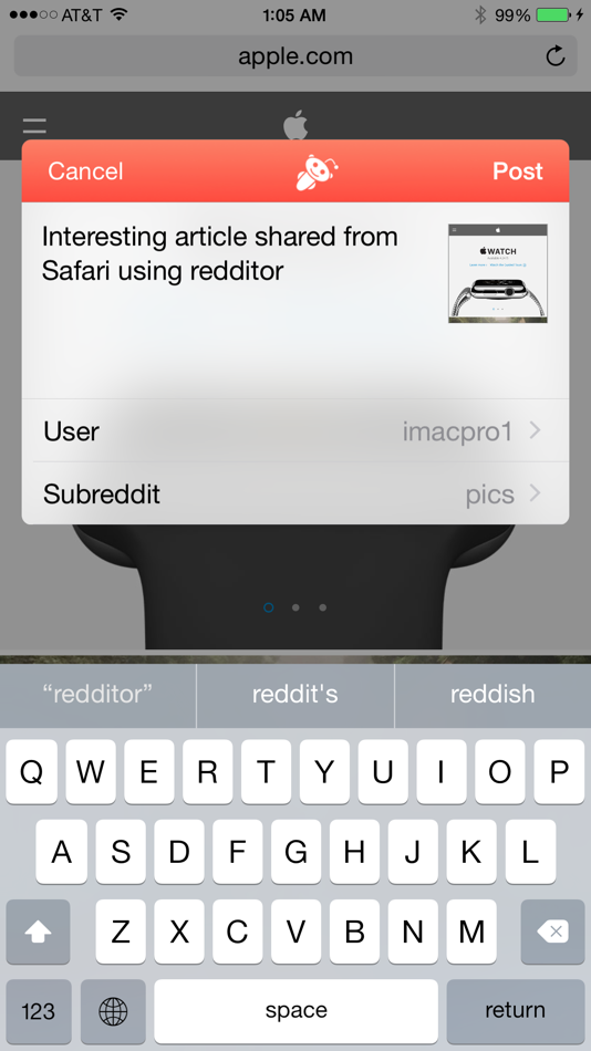 #2. Redditor - the perfect client (iOS) 由: Tyanya Software LLC.