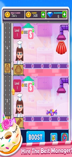 Cooking Idle Donut Baking Game(圖5)-速報App