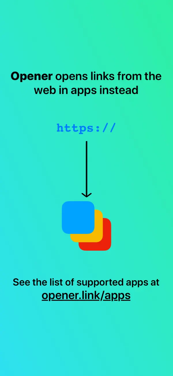 #1. Opener ‒ open links in apps (iOS) De: tijo, inc.