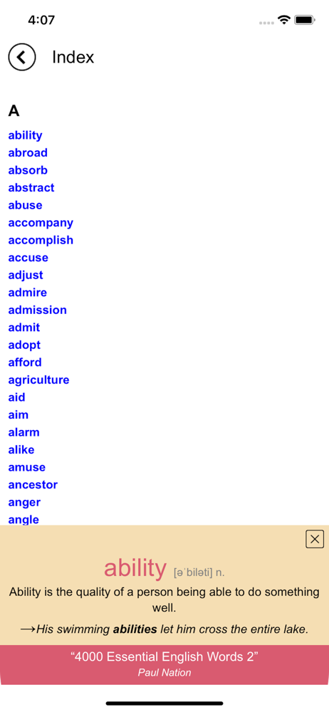 4K Essential English Words 2 screenshot 5