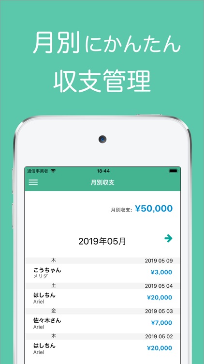 キャバクラ収支管理 Person