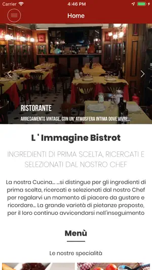 L' Immagine Bistrot screenshot 1