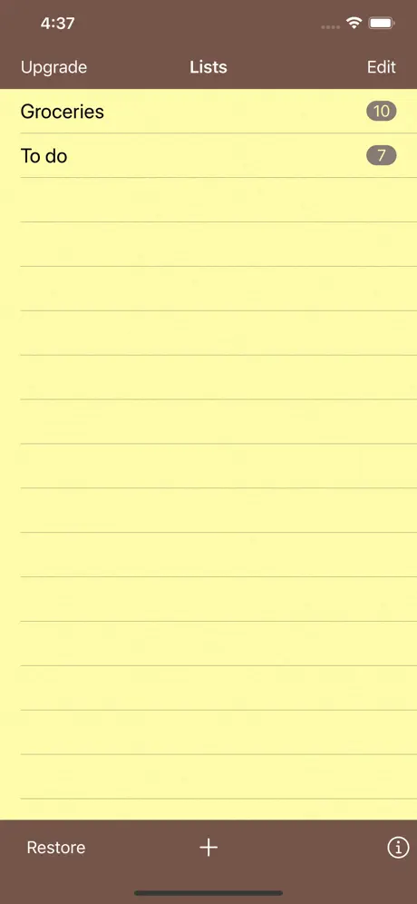 Checklists