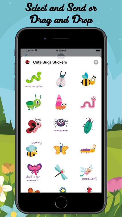 Cute Bugs Stickers screenshot-3