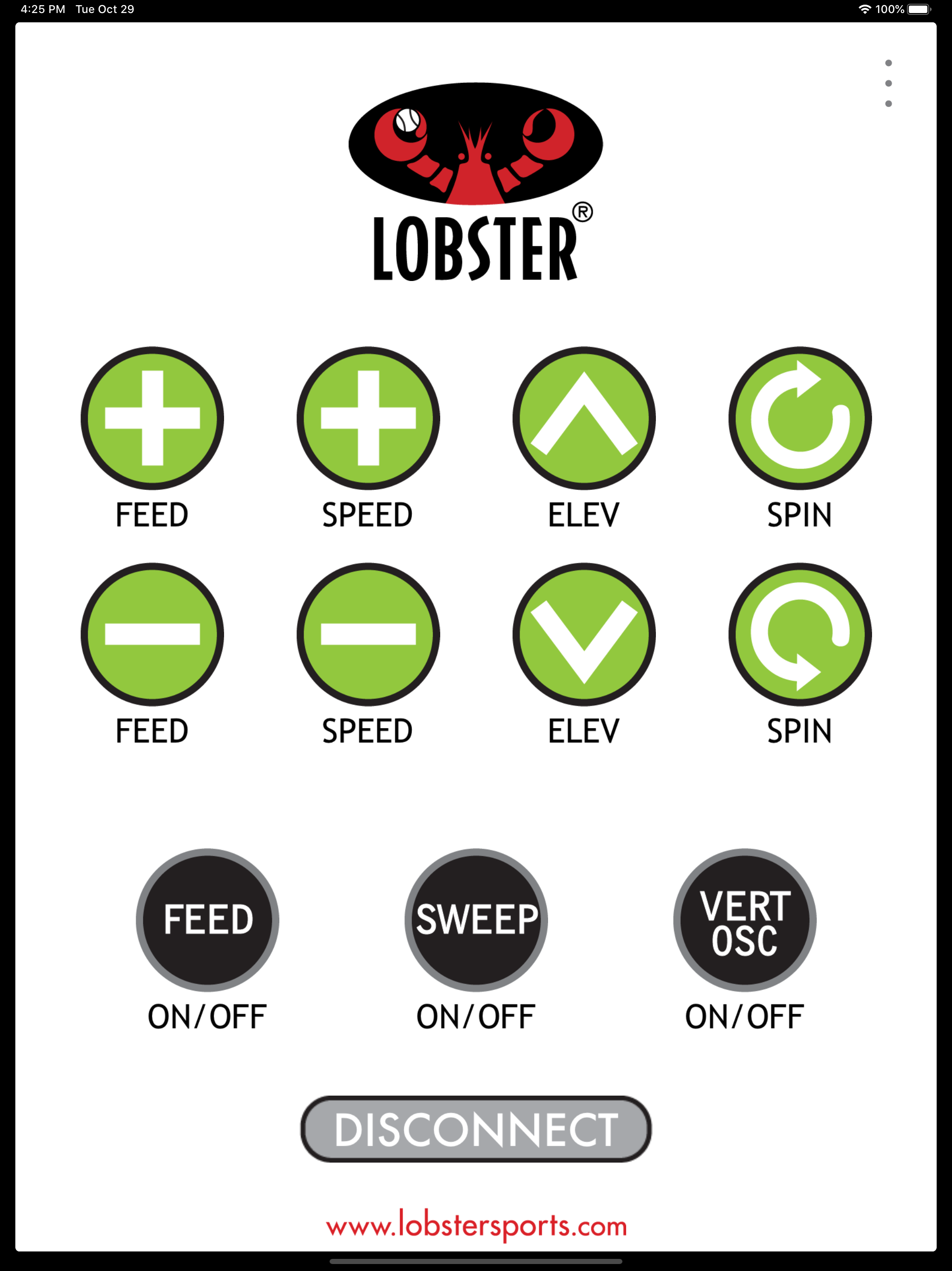 Lobster elite remote control