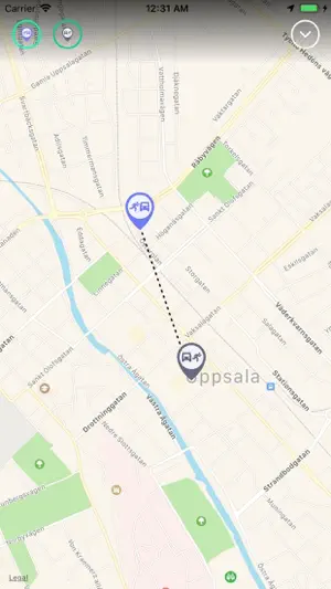 Mina resor Uppsala kommun screenshot 3