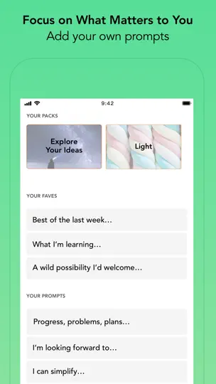 Скриншот WriteUp - Guided Daily Journal на iPhone 4