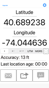 My GPS Coordinates screenshot