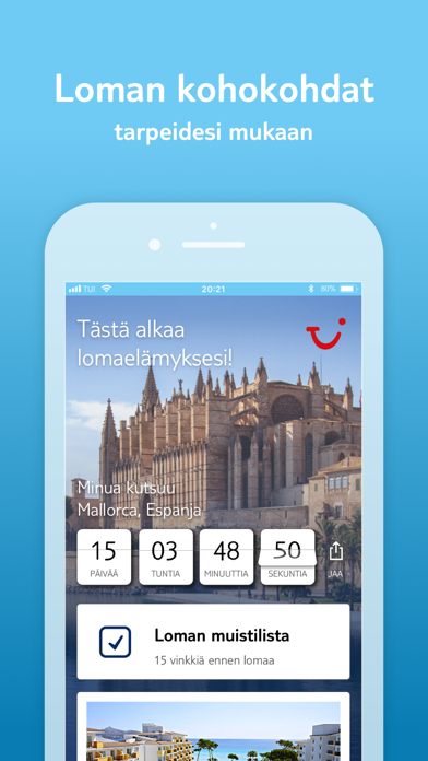 TUI Suomi – lomasovelluksesi Screenshot