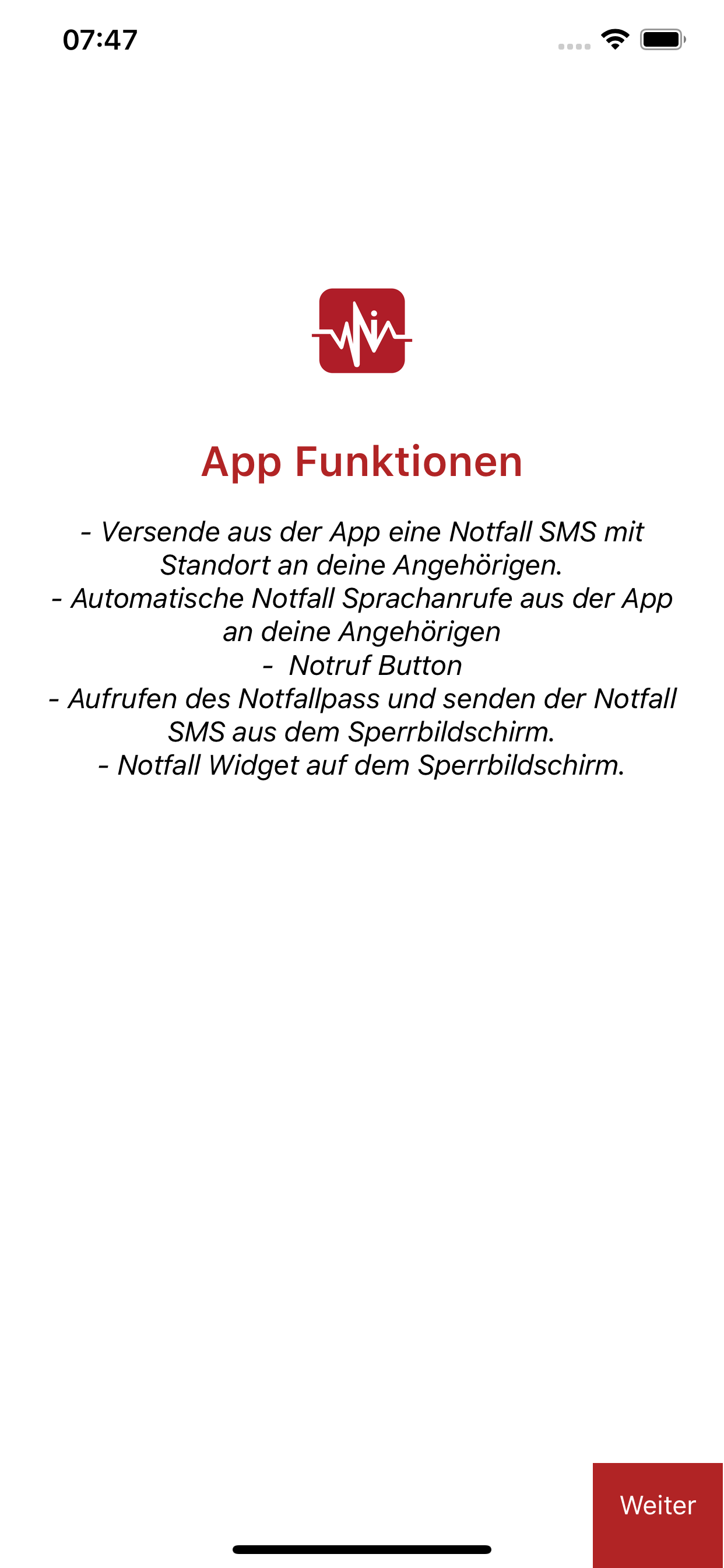 Notfall-ID Notfallpass
